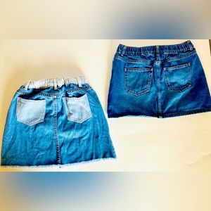FOREVER 21 & WONDER NATION Girls Denim Skirts Bundle,‎ Size 10-12
